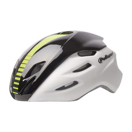 AERO R Fahrradhelm für Straße Weiß/Schwarz/Fluo
