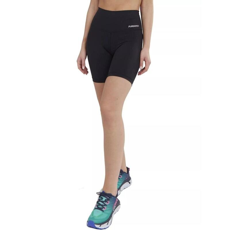 Pantaloni scurti pentru sport Estel High Rise Short - negru femei