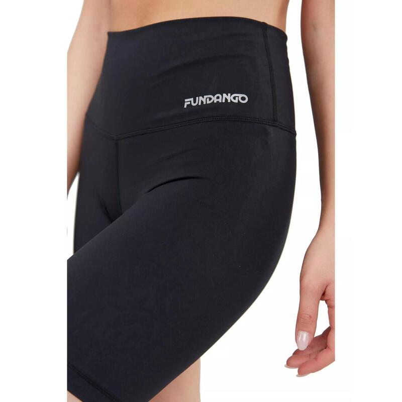 Pantaloni scurti pentru sport Estel High Rise Short - negru femei