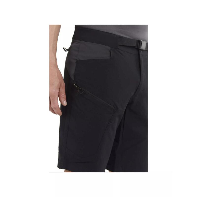 Pantaloni scurti pentru drumetii Roger Trekking Short - negru barbati