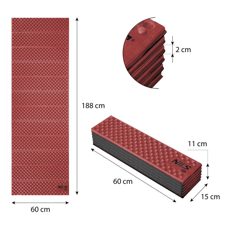 Karimata składana 188cm Nils Camp NC1768