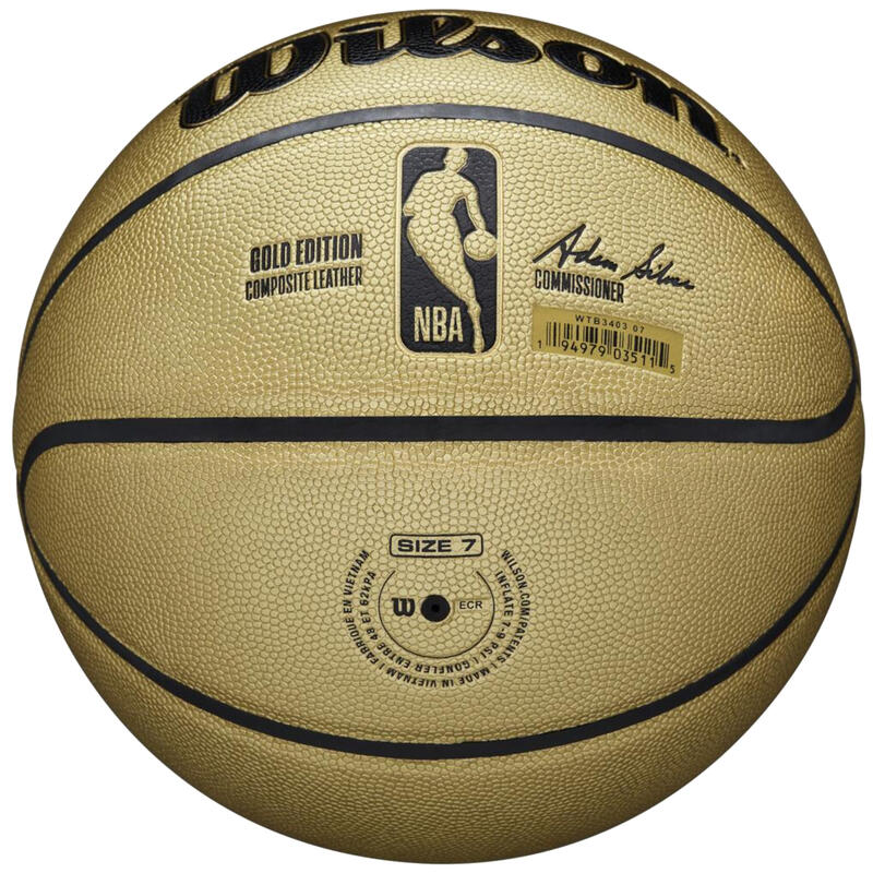 Bola de basquetebol Wilson NBA Gold Edition tamanho 7