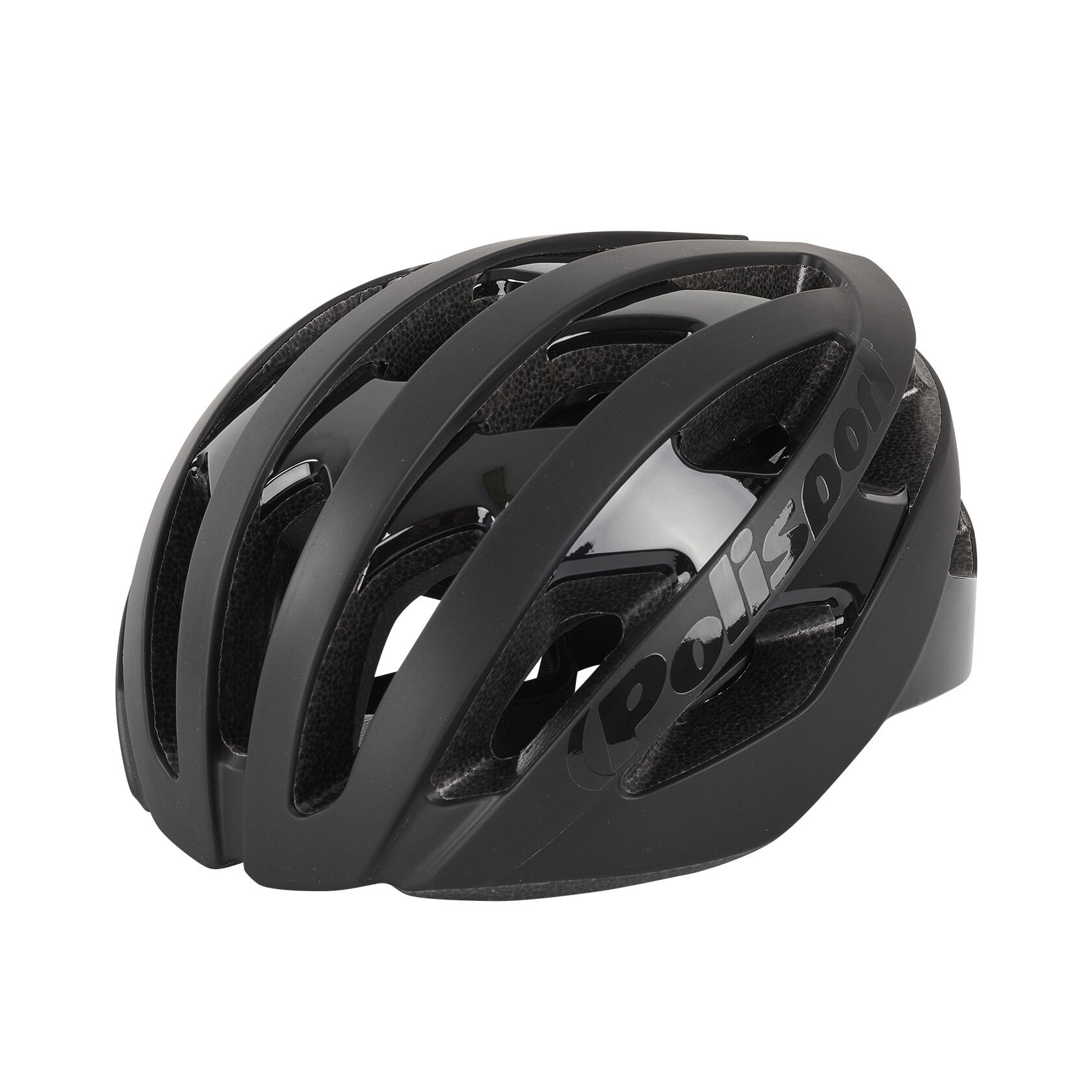 POLISPORT LIGHT PRO Fahrradhelm für Straße & MTB  Mattweiß/Glanzschwarz