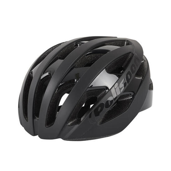 LIGHT PRO Casco da Ciclismo per Strada e MTB Nero Opaco/Nero Lucido