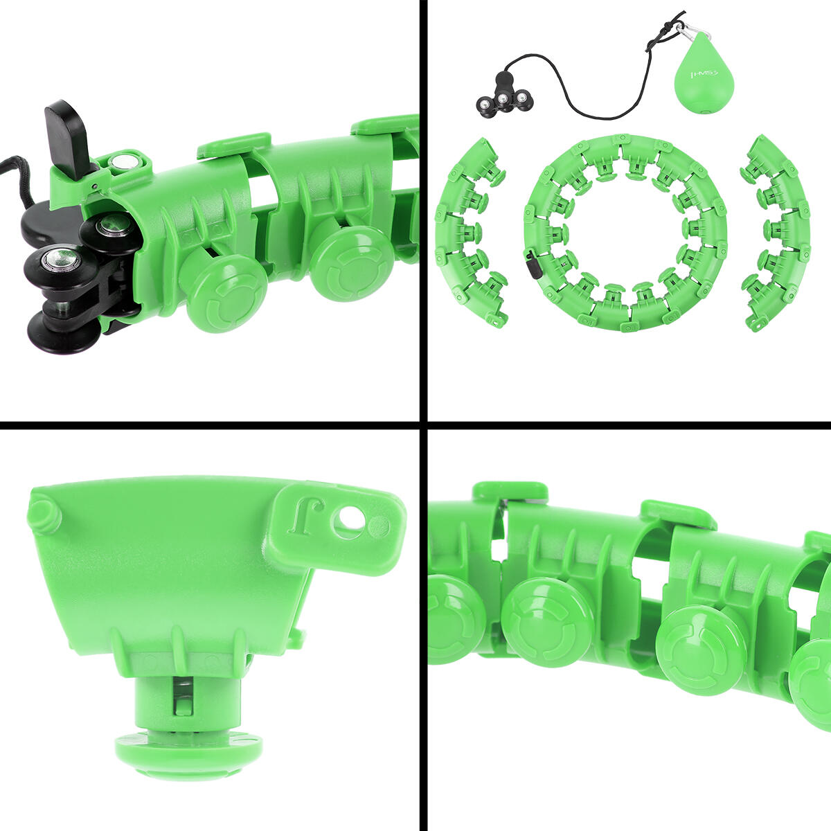 Zestaw hula hop HHW01 z wypustkami i obciążnikiem HMS + Pas BR163 6/7