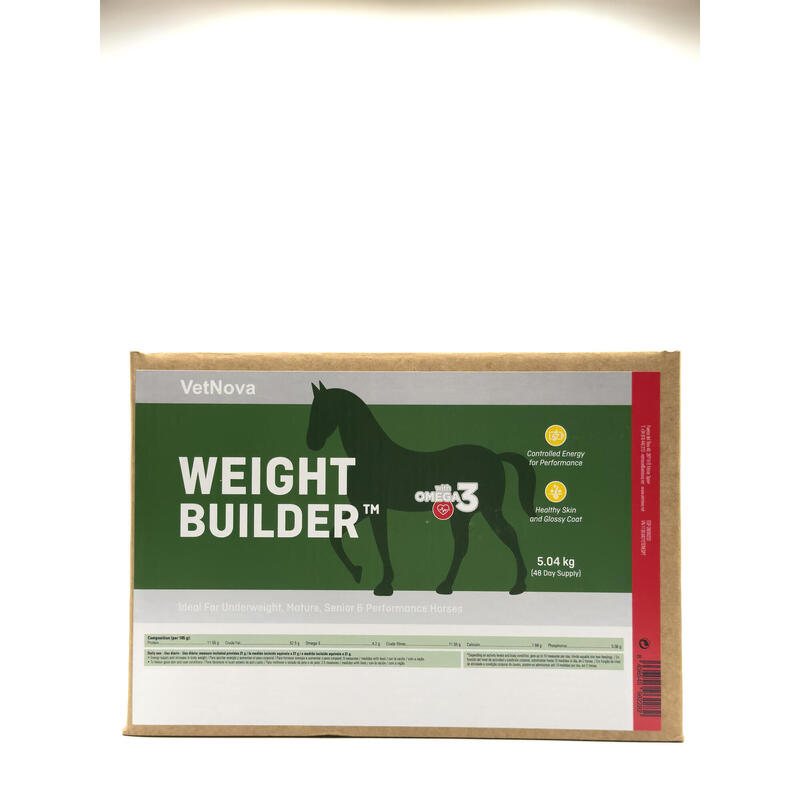 Suplemento de alto poder calórico WEIGHT BUILDER™ 5,04kg para caballos