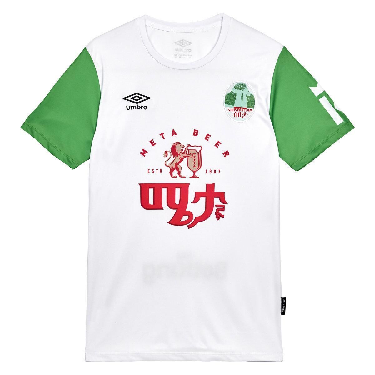 UMBRO Mens 22/23 Sebeta City FC Home Jersey (White/Green)