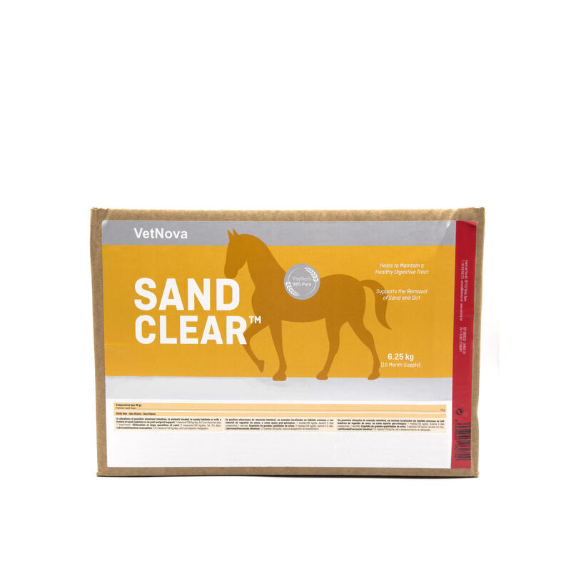 SANDCLEAR ™ 6,25kg, suplemento de Psyllium para eliminar a acumulação de areia.