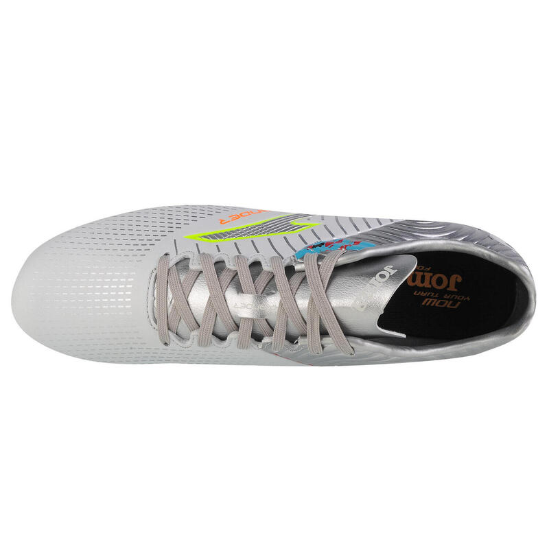 Ghete fotbal Joma Xpander 233, iarba artificiala, Alb/argintiu, 42