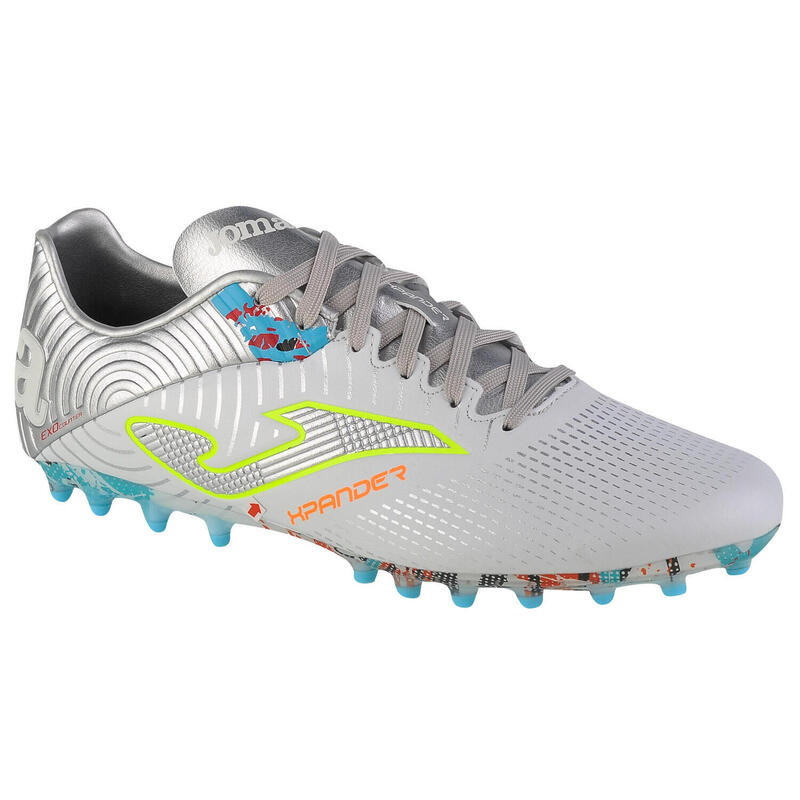 Ghete fotbal Joma Xpander 233, iarbă artificială, Alb/argintiu, 43