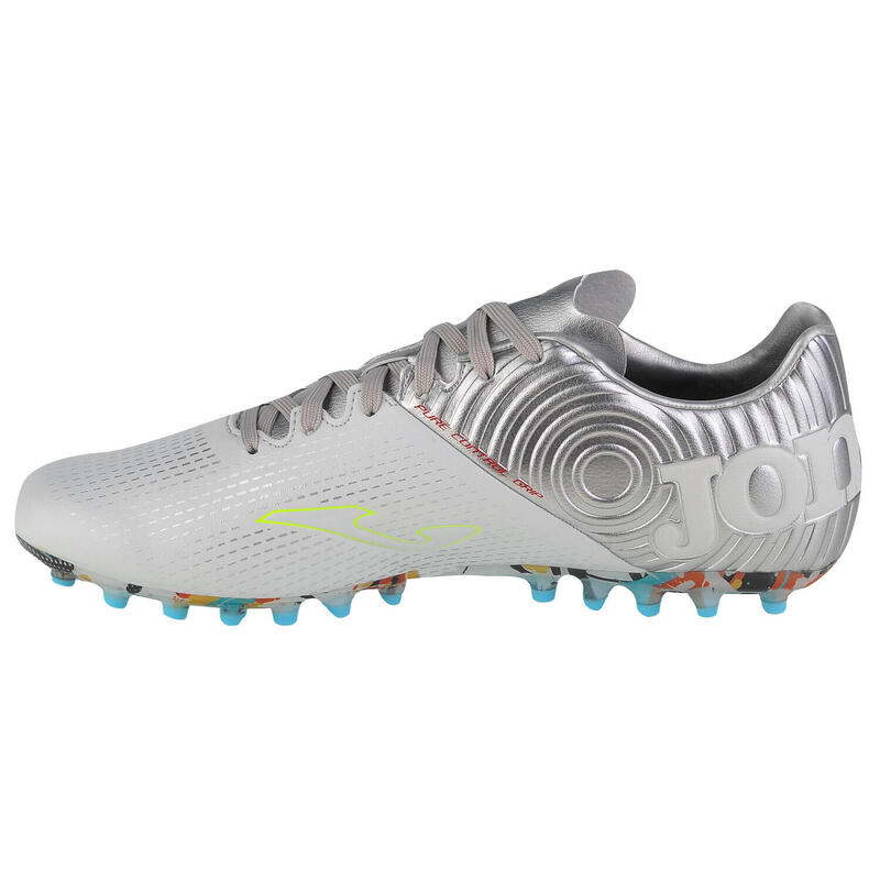 Ghete fotbal Joma Xpander 233, iarba artificiala, Alb/argintiu, 42