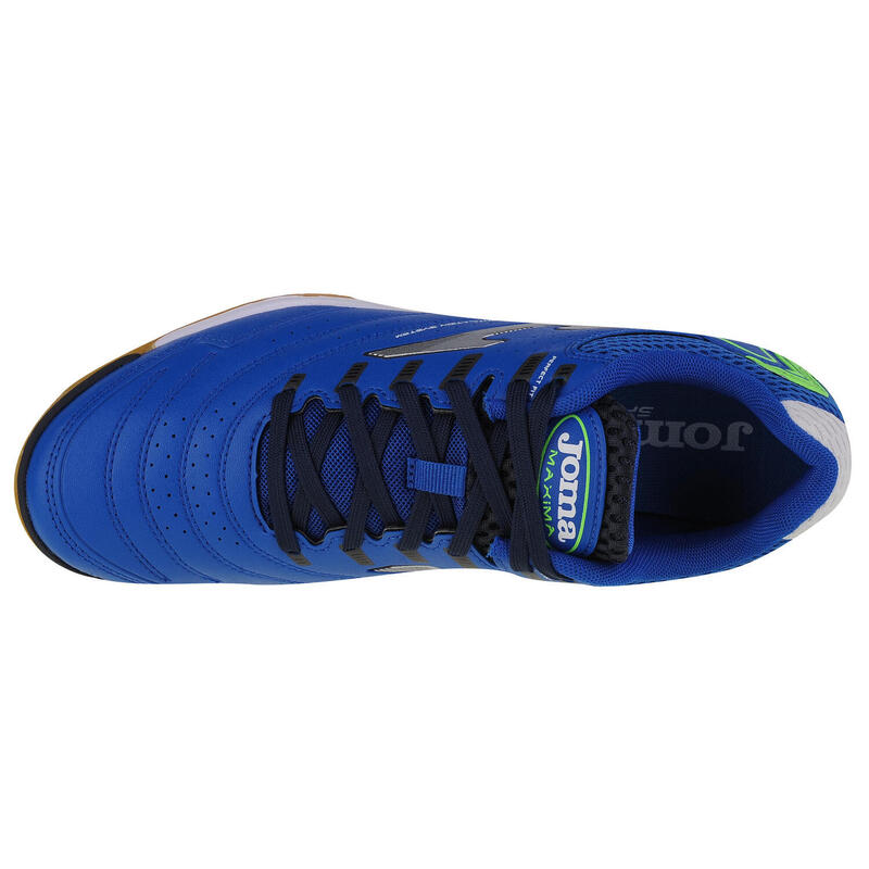 Buty piłkarskie Joma Maxima 2304 Indoor niebiesko-zielone