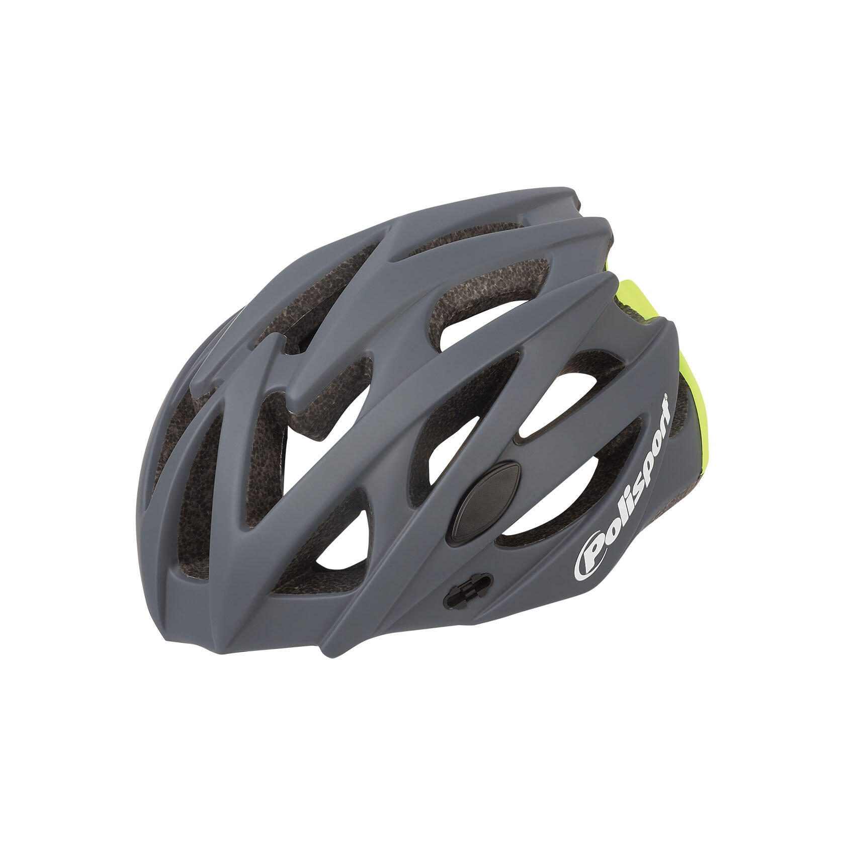 POLISPORT TWIG Capacete Ciclismo para Estrada e MTB Multiuso Cinza Escuro / Fluo