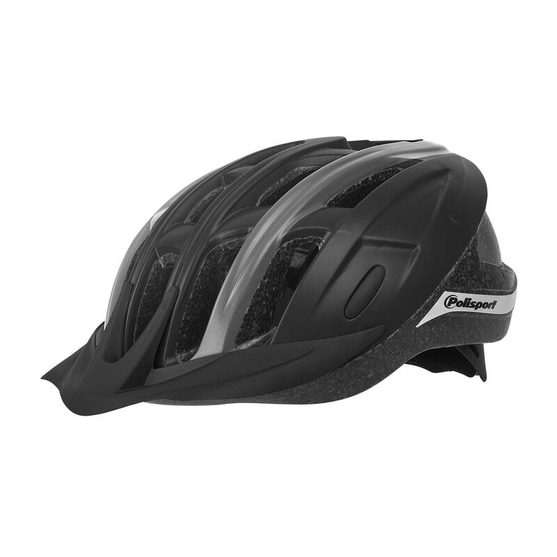 Fietshelm Ride-In L (58-62Cm) - Zwart/Grijs