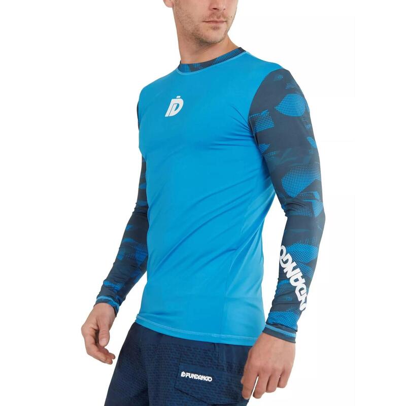 Manado Long Rashguard férfi hosszú ujjú lycra - kék