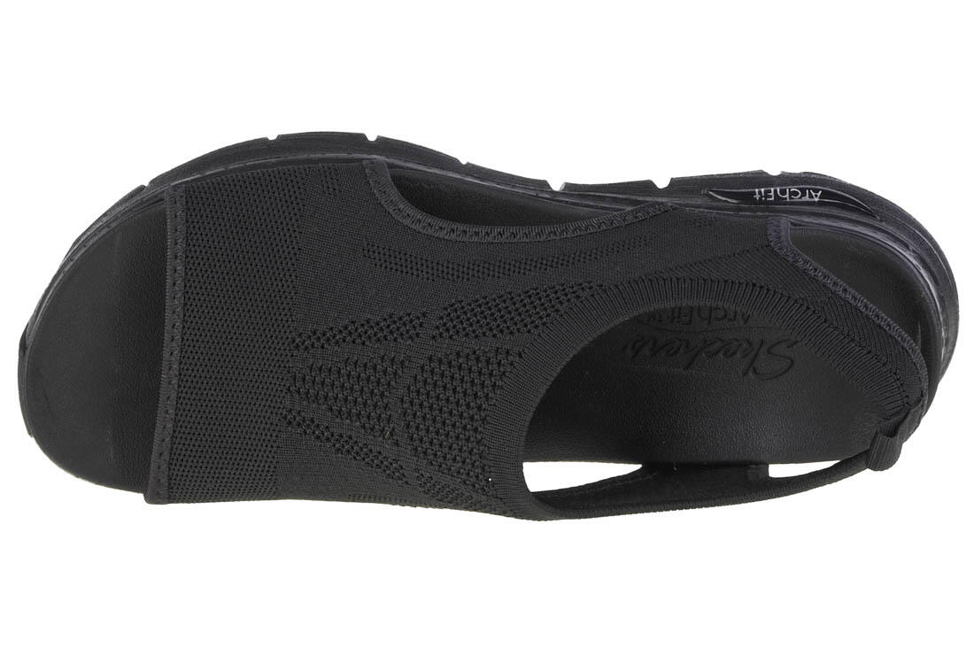 Sandalias Mujer Skechers Arch Fit Negro 3/5