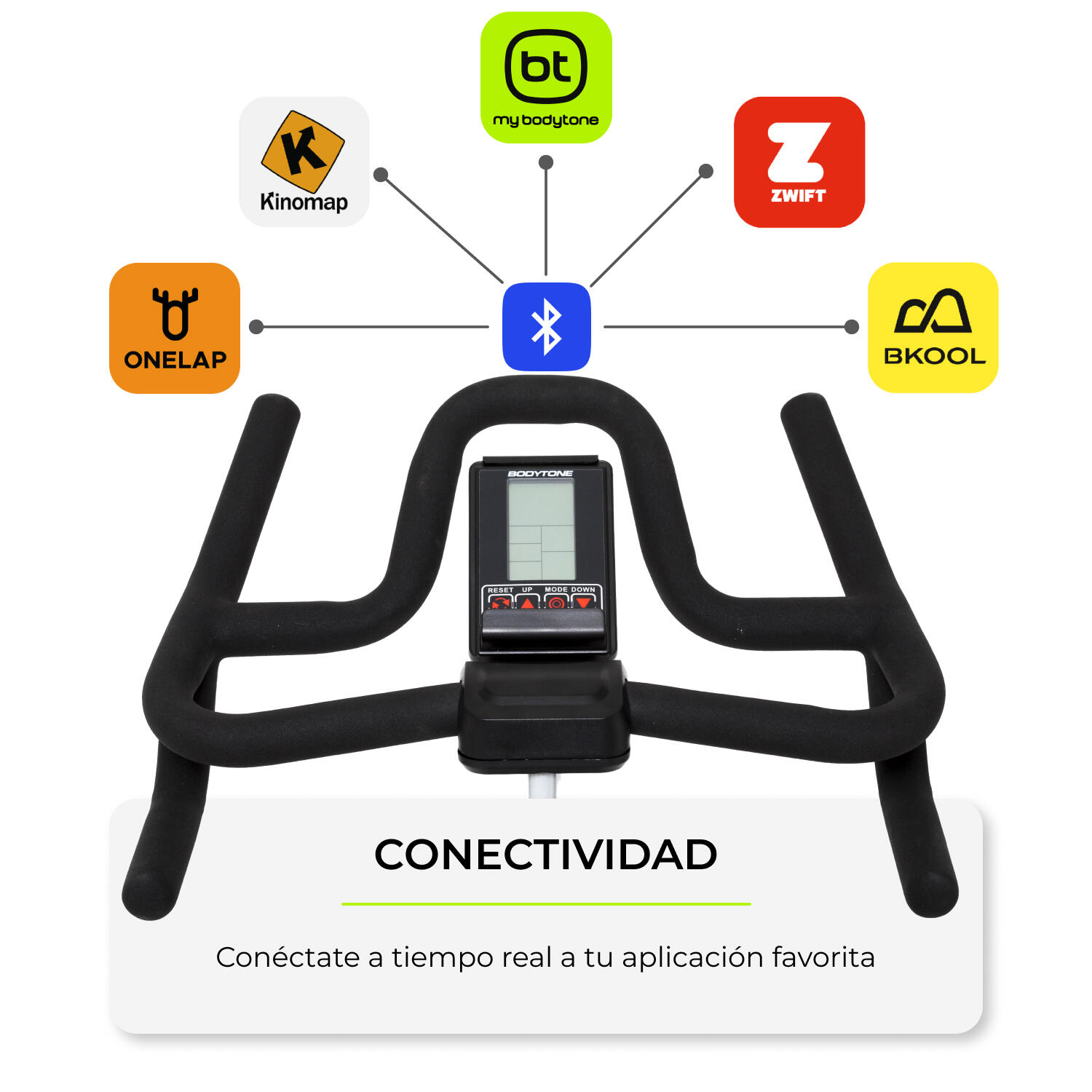Cyclette Bodytone DS25+ con connettività Apps. Freno magnetico 2/7