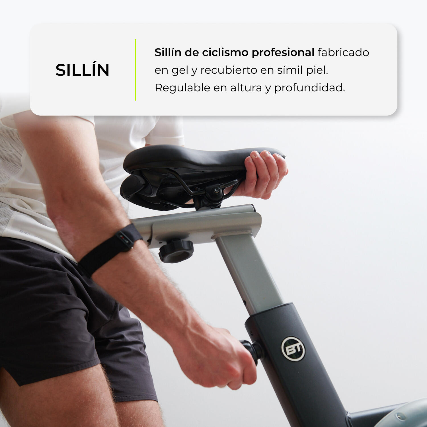 Cyclette Bodytone DS25+ con connettività Apps. Freno magnetico 3/7