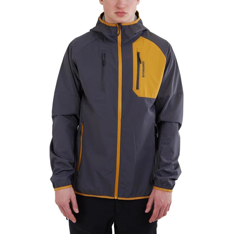 Alloy Hooded Softshell férfi softshell kabát - szürke