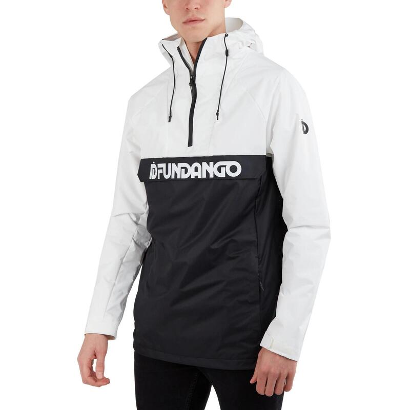 Płaszcz przeciwdeszczowy Salmo Logo Anorak - biały