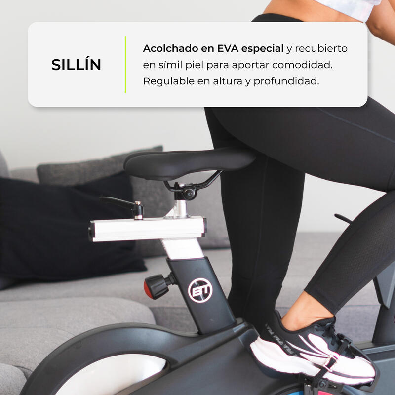 Bicicleta indoor Bodytone SMB1v3 smart conectada Apps