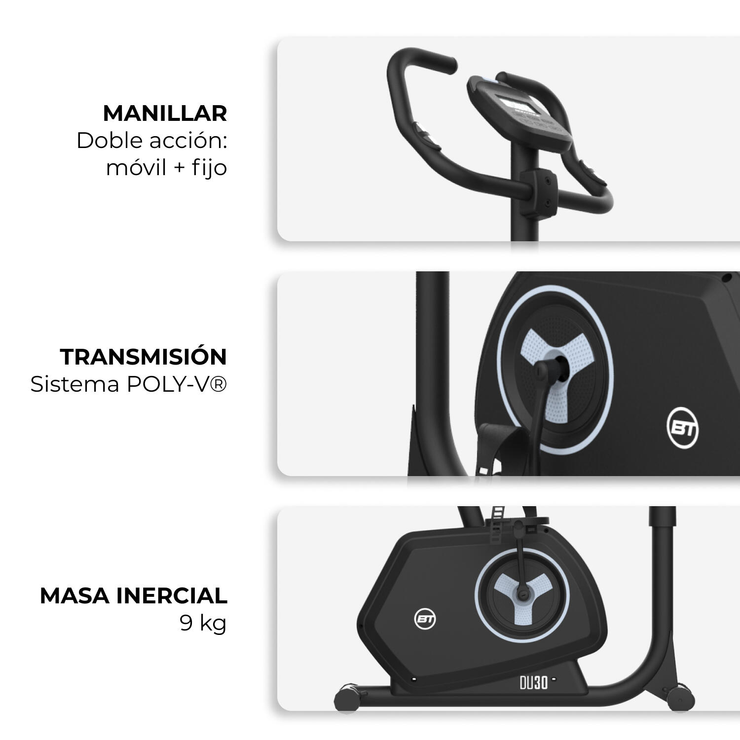 Smart Exercise Bike connettività Bluetooth, 12 programmi volante a incerciamento 7/7
