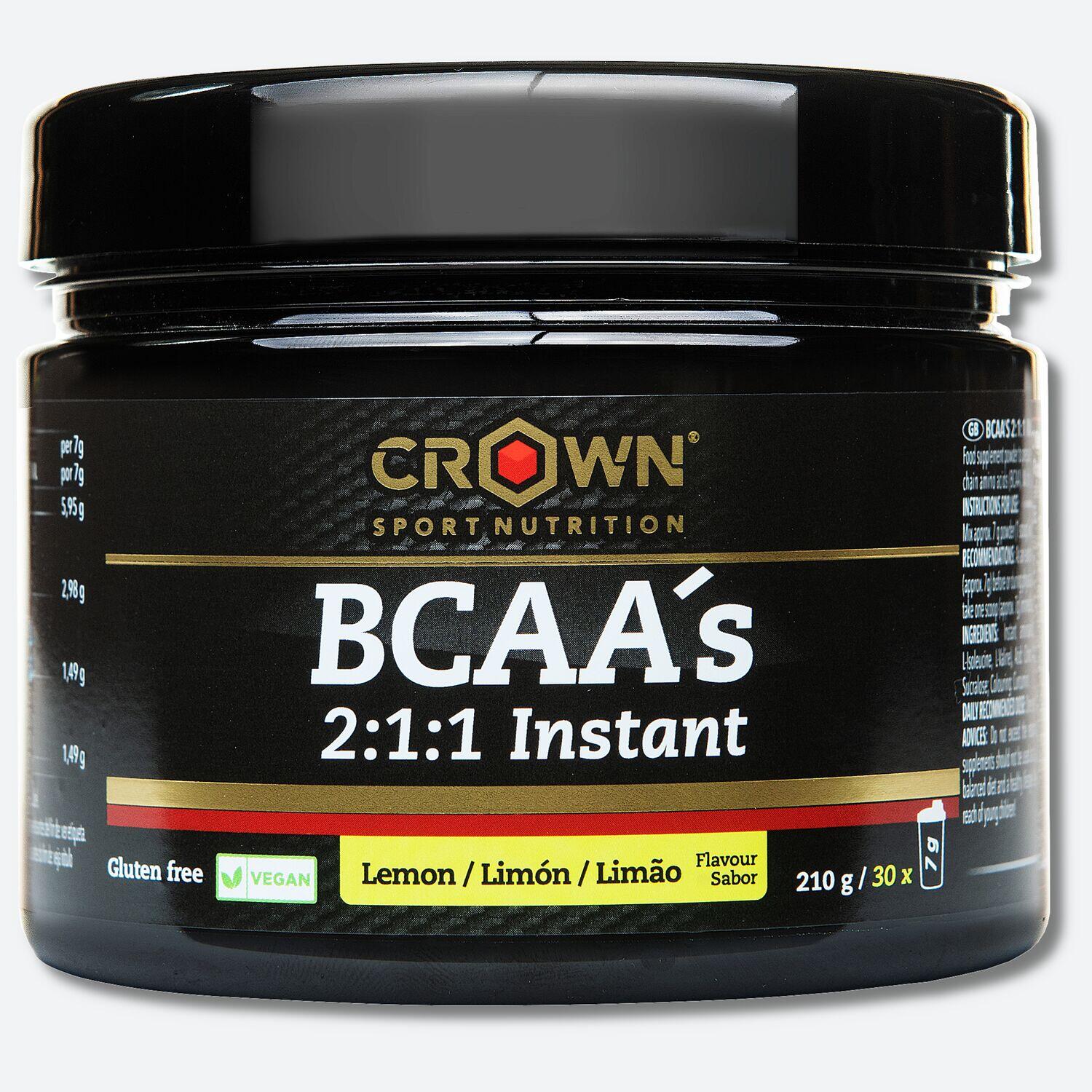 Bote de aminoácidos ramificados ‘BCAA 2:1:1 Instant‘ de 210 g Limón 1/5