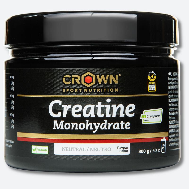 Bote de creatina monohidrato Creapure de 300 g Neutro