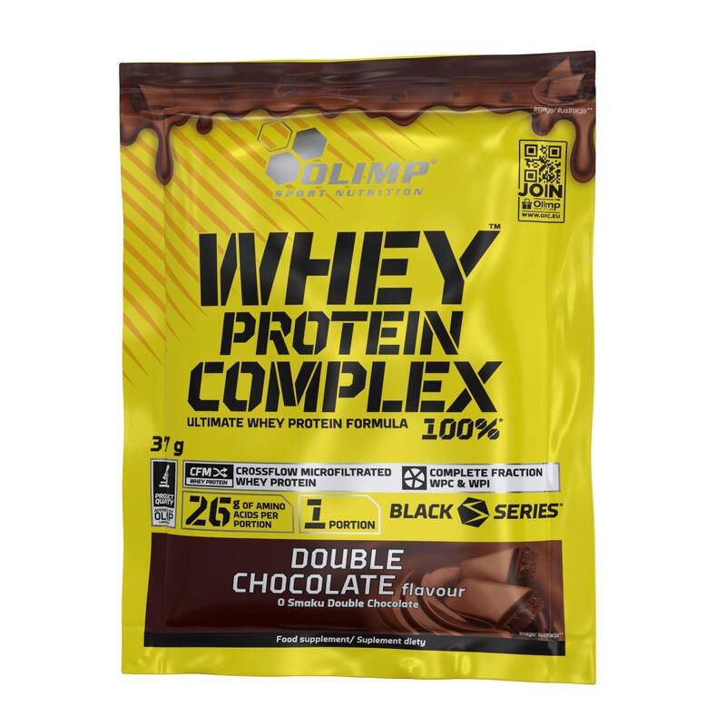 Odżywka białkowa Olimp Whey Protein Complex 100% - 35 g Podwójna czekolada