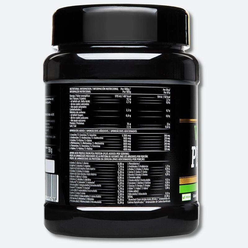 Lata com 660g de concentrado proteico vegano ‘Vegan PROtein+‘ Chocolate