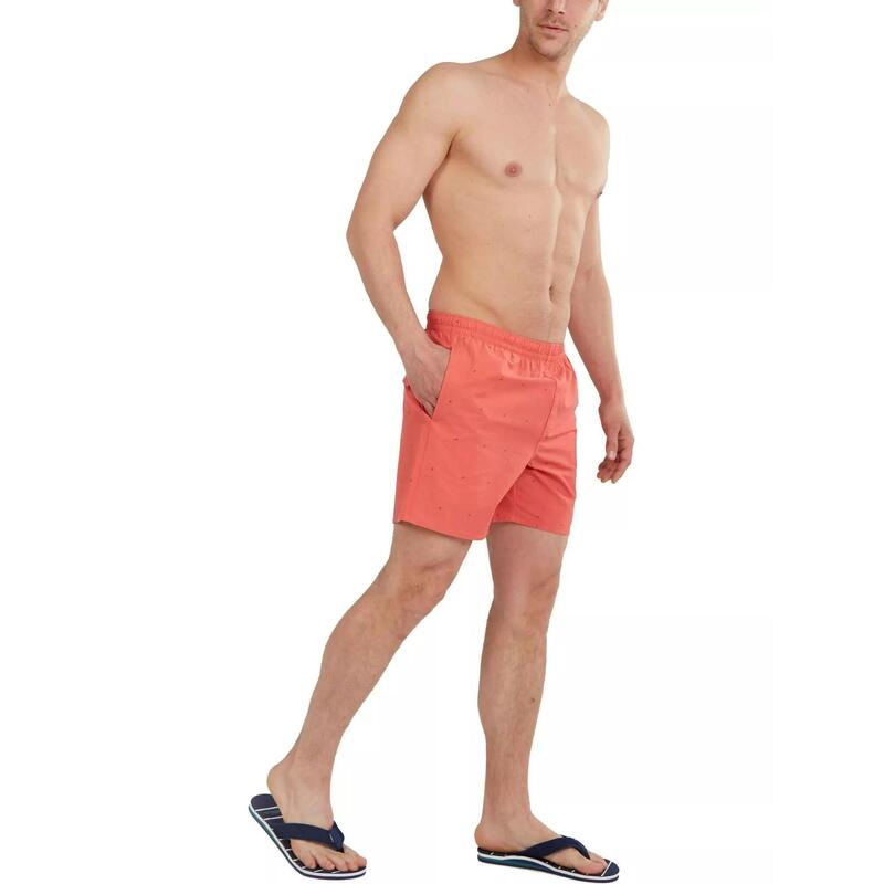 Badehose Bono Print Boardshort Herren - rosa