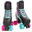 Patines Retro Clásicos Ajustables Serena Negro/Menta/Rosa