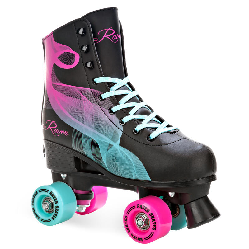 Patins de 4 rodas clássicos ajustável Raven Serena Menta/Pink