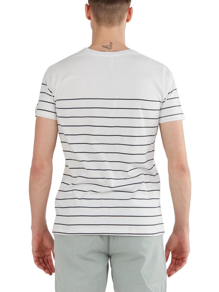 T-shirt męski Fundango Jaggy Pocket z krótkim rękawem