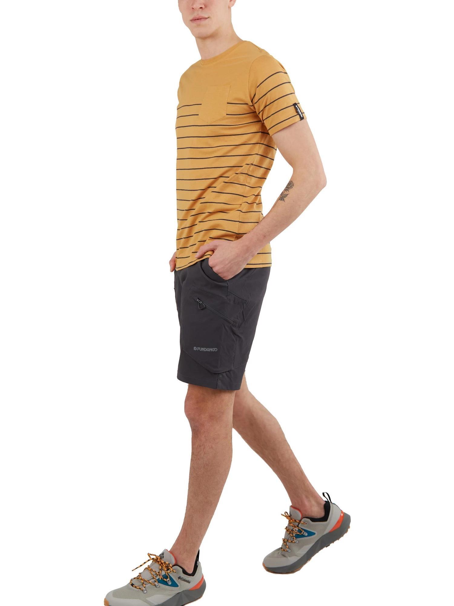 T-shirt męski Fundango Jaggy Pocket z krótkim rękawem 3/7