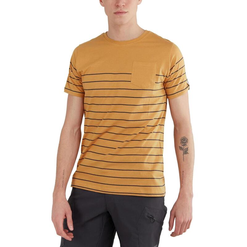 Jaggy Pocket T-shirt z krótkim rękawem - żółty