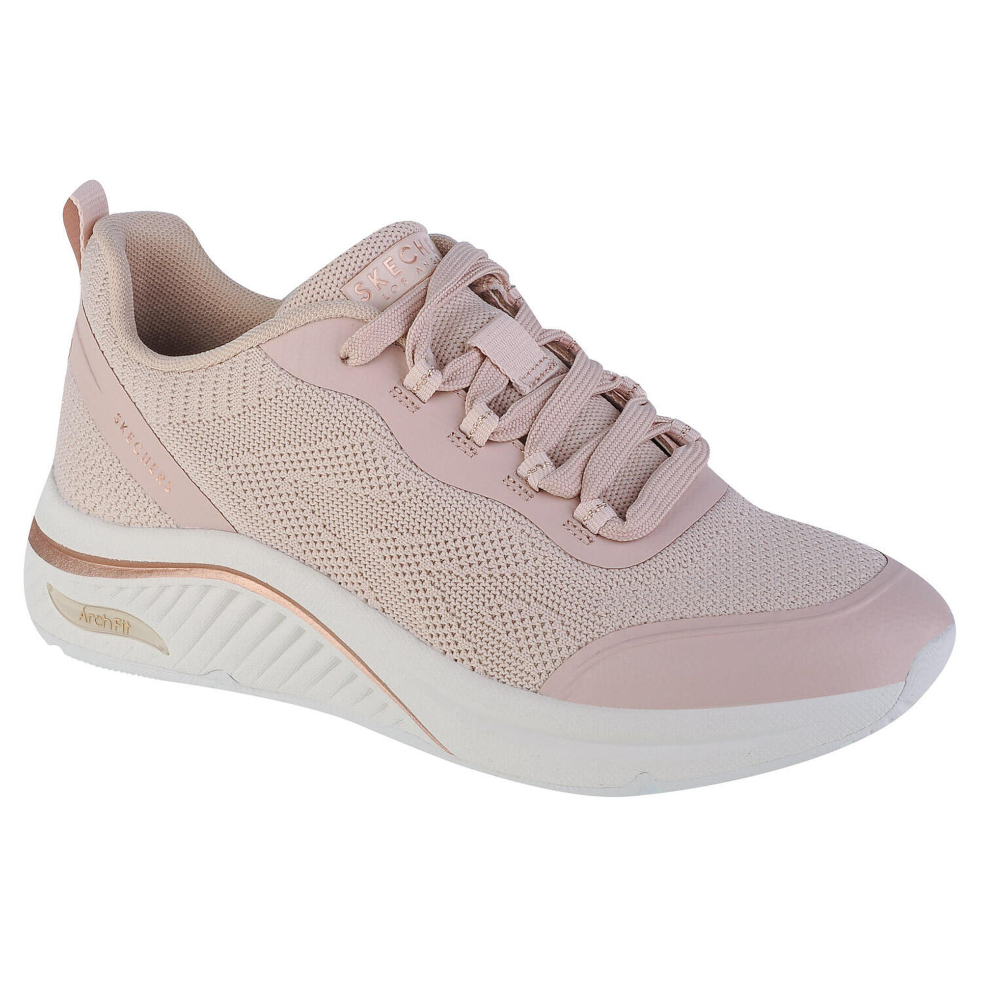 Skechers - Sneakers Pour Femmes Arch Fit S-miles - Sonrisas - Chaussures De Sport - Beige - 41 - Decathlon