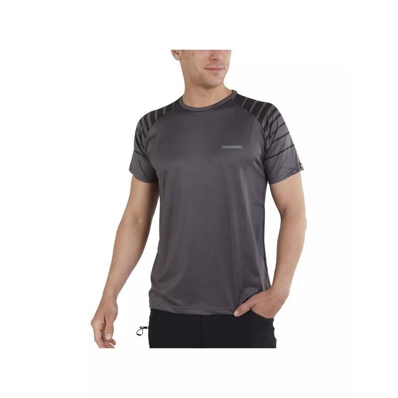Tech T Techniczna koszulka sportowa z krótkim rękawem - szara