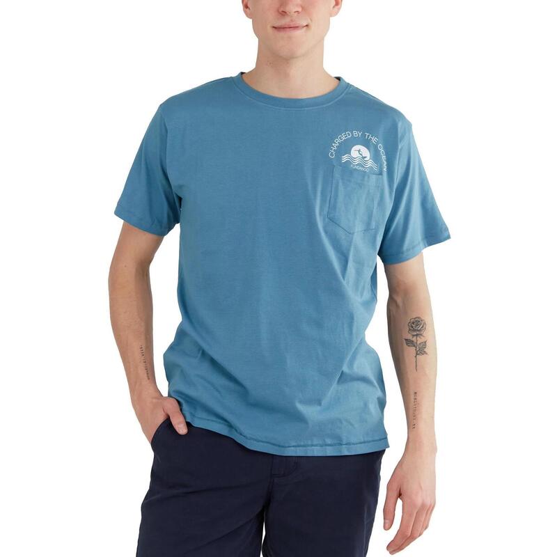 T-shirt z krótkim rękawem Talmer Pocket - niebieski