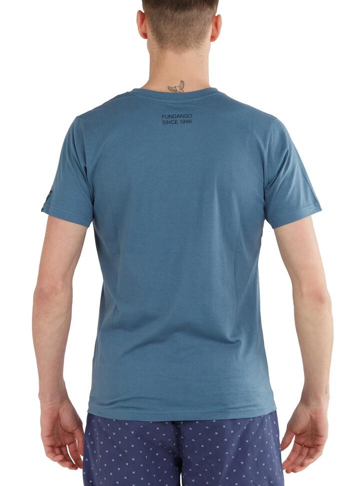 T-shirt męski Fundango Jaggy Pocket z krótkim rękawem