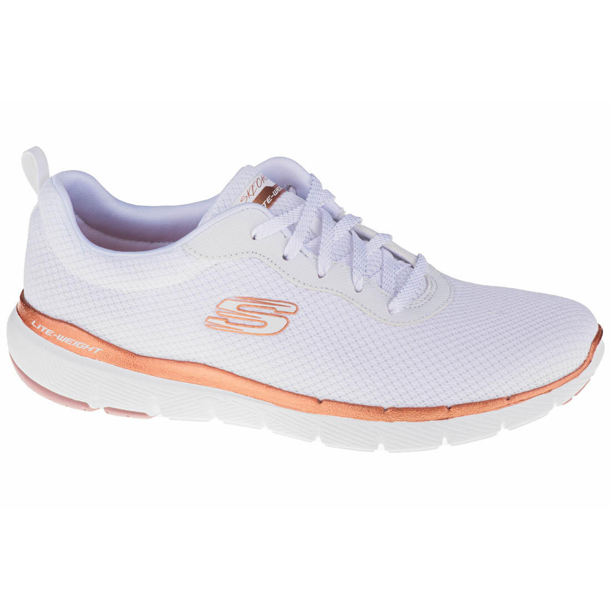 Skechers - Sneakers Pour Femmes Flex Appeal 3.0 - First Insight - Baskets - Blanc|jaune - 37 - Decathlon