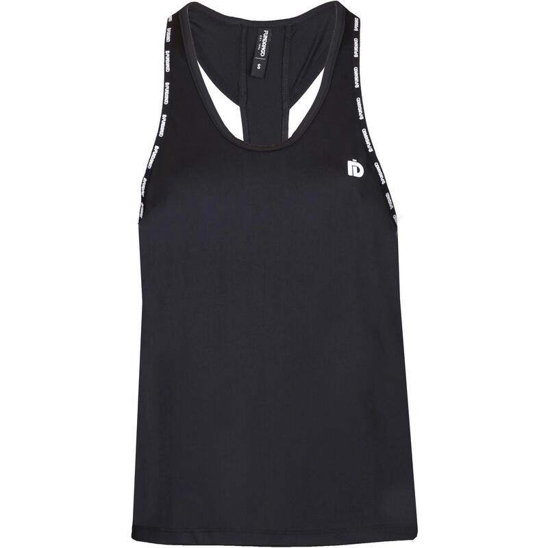 Kaguya Top női ujjatlan sport póló - fekete