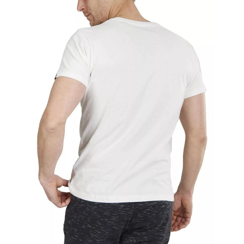 Tricou FUNDANGO Basic T Logo-8 T-shirt, Alb, Barbati