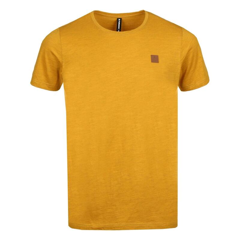 Jaggy Structured T-Shirt koszulka z krótkim rękawem - żółty