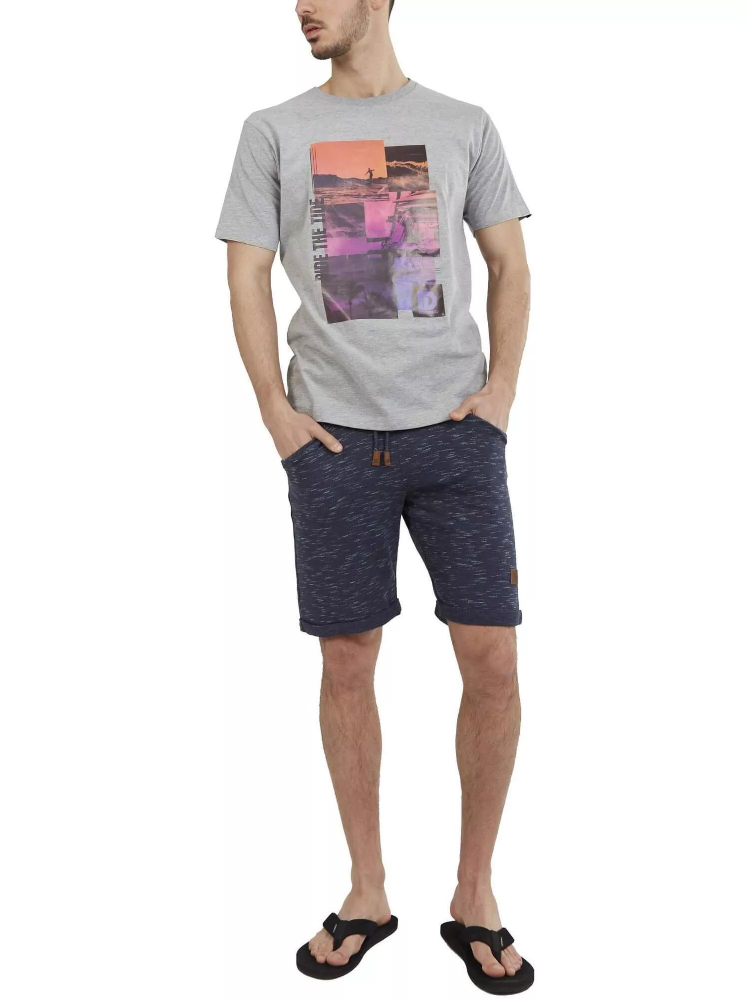 T-shirt męski Fundango Basic T Logo-9 z krótkim rękawem 4/7