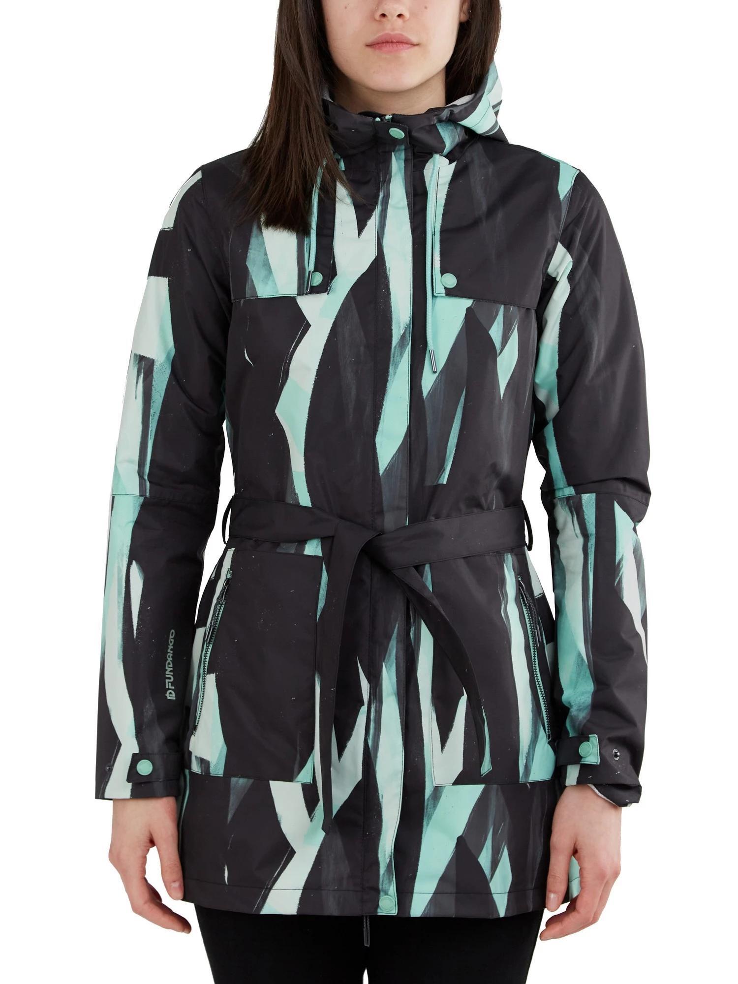 FUNDANGO Regenmantel Regina Waterproof Trench Jacket Damen - mehrfarbig
