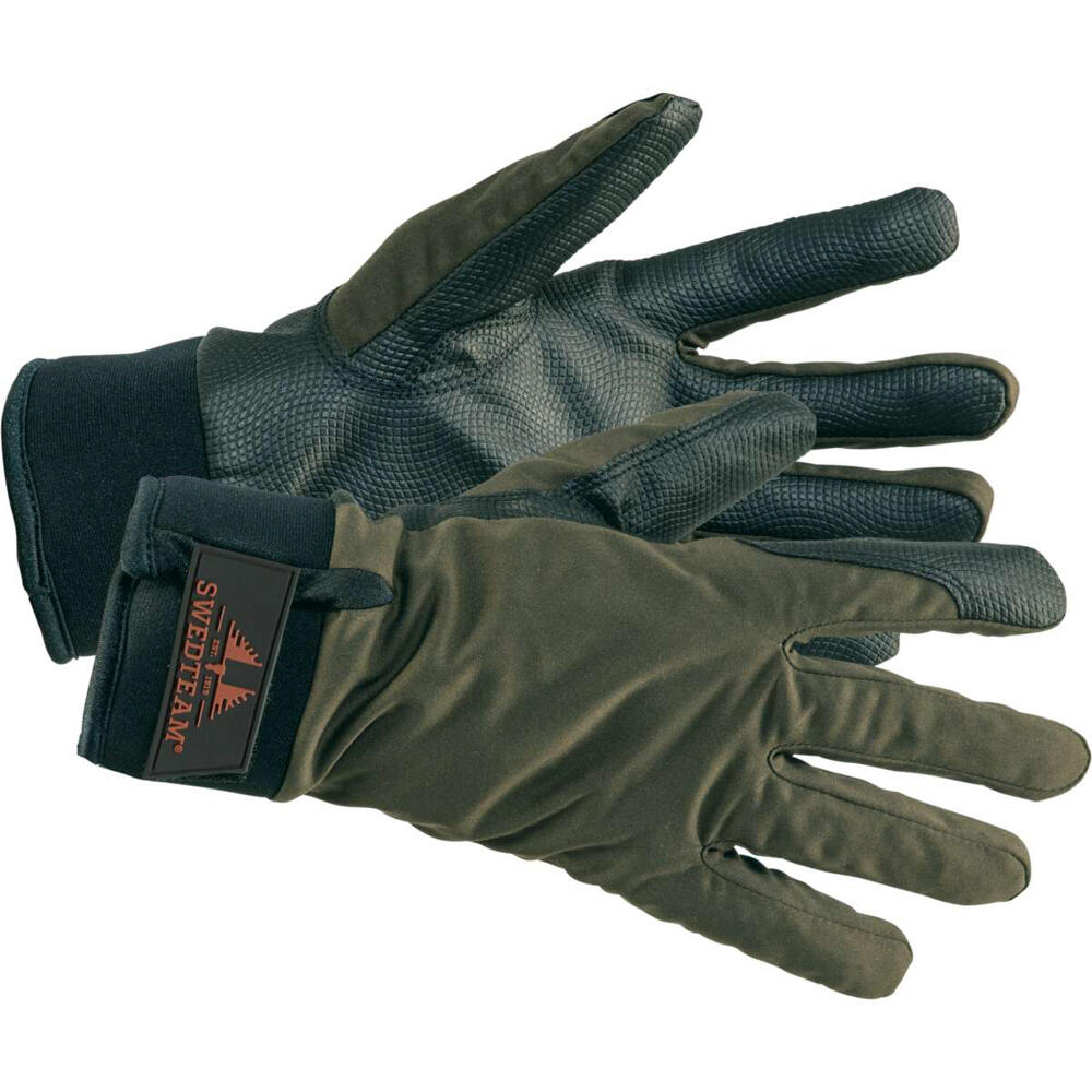 SWEDTEAM Luvas de caça para homens da Swedteam Ridge Dry M verde quente e à prova d'água.