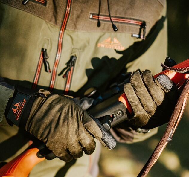 Luvas de caça para homens da Swedteam Ridge Dry M verde quente e à prova d'água. 2/4
