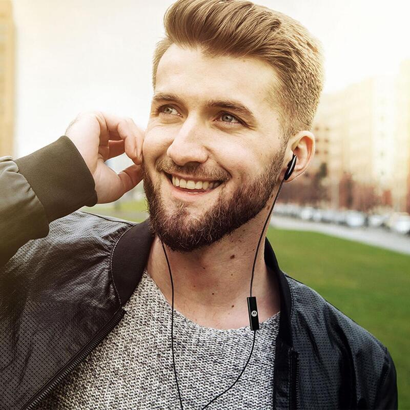 Auriculares deportivos negros Motorola Earbuds 105