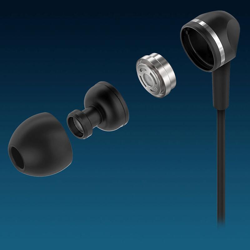 Auriculares deportivos negros Motorola Earbuds 105